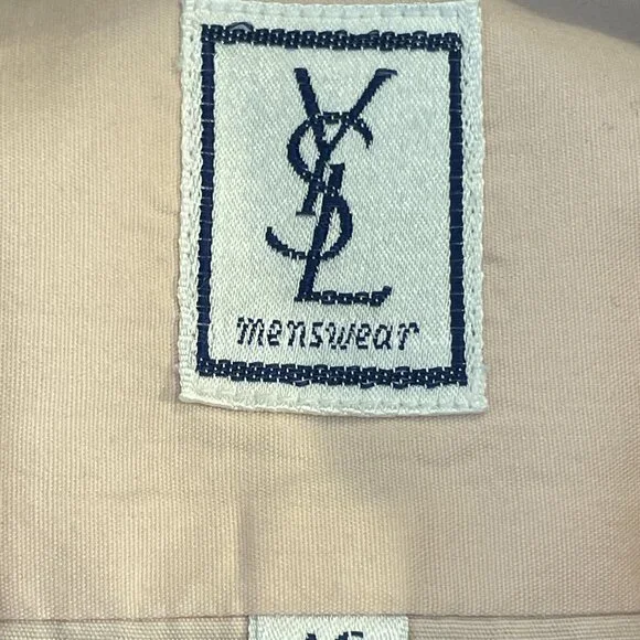 YSL Vintage Pink Oxford Dress Shirt - Picture 6 of 6